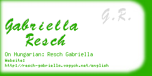 gabriella resch business card